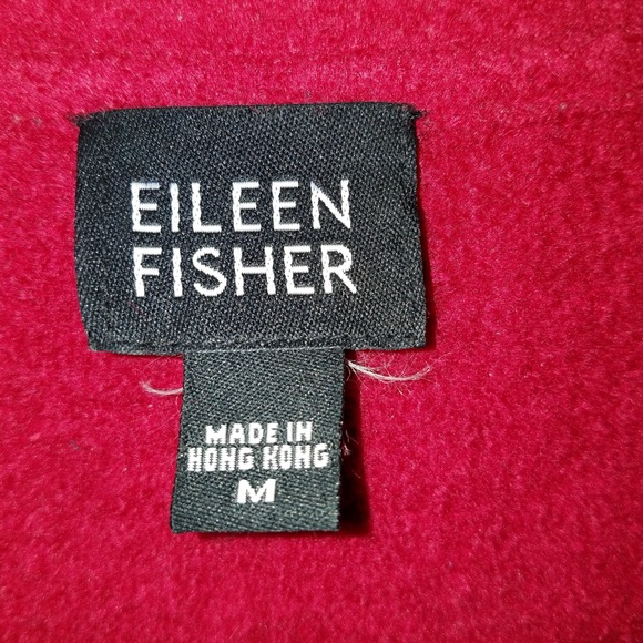 Eileen Fisher Wool, Raspberry color Blazer/Jacket sz M - Picture 3 of 4